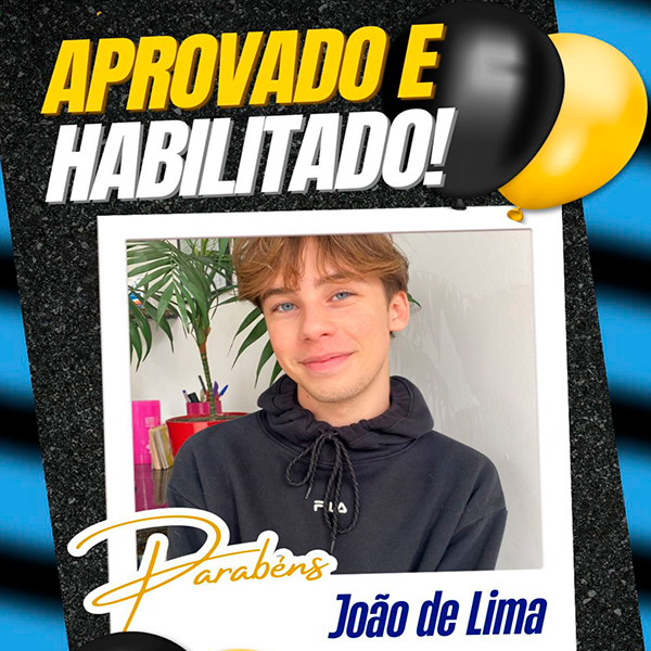 Aluno João Aprovado e Habilitado - Autoescola Itamaraty - Arujá Aluno João Aprovado e Habilitado - Autoescola Itamaraty - Arujá