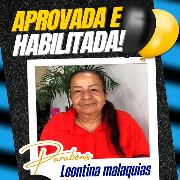 Aluna Leontina Aprovada e Habilitada - Autoescola Itamaraty - Arujá Aluna Leontina Aprovada e Habilitada - Autoescola Itamaraty - Arujá
