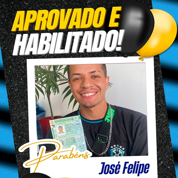 Aluno José Aprovado e Habilitado - Autoescola Itamaraty - Arujá Aluno José Aprovado e Habilitado - Autoescola Itamaraty - Arujá